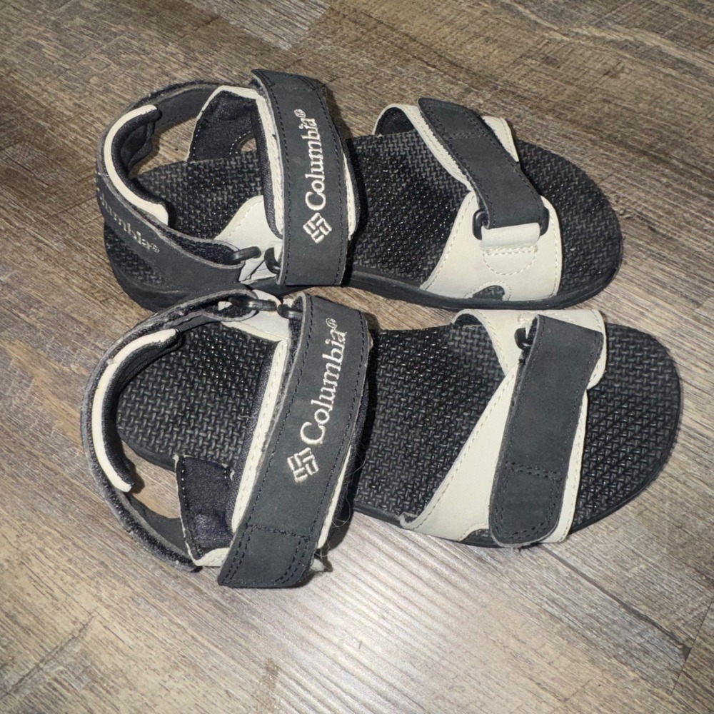 Columbia Whidbey Sandals Womens 6 Black Cream Sport Hiking Outdoor Adjustable - Picture 5 of 7